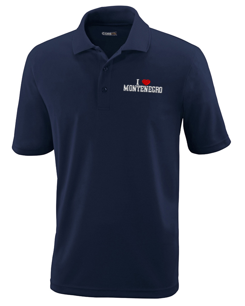 Performance Golf Tees I Love Montenegro Short Sleeves Polo Shirts for Men - Picture 8 of 11